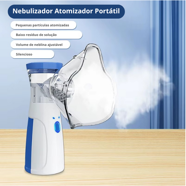 Nebulizador Inalador e Atomizador AirLin - Carregamento USB