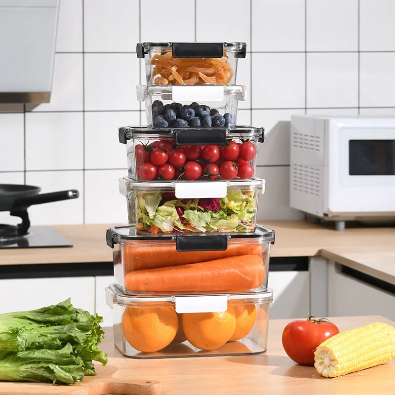 Caixa Organizadora Para Geladeira Com Trava Houss