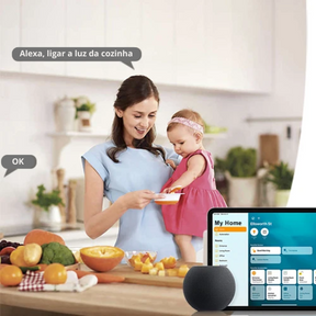 Interruptor Inteligente de Iluminação Touch - Bivolt Compatível Alexa Google Home