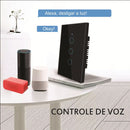 Interruptor Inteligente Para Iluminação Residencial - Touch Screen App Smart Life ou Tuya Com Wifi Google Home / Alexa