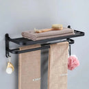 Toalheiro Duplo Preto Matte