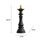 Estatuetas de Xadrez em Resina Retro