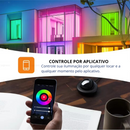 Lâmpada LED Inteligente Bivolt RGB Controle Por APP Smart Life ou Tuya / Alexa e Google Home