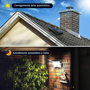 Luminária Solar Led Com Controle Remoto Para Ambiente Externo