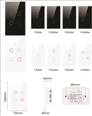 Interruptor Inteligente Para Iluminação Residencial - Touch Screen App Smart Life ou Tuya Com Wifi Google Home / Alexa