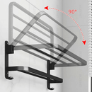 Toalheiro Duplo Preto Matte
