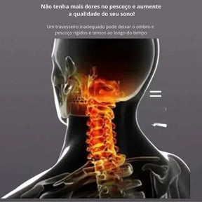 Travesseiro Ortopédico Confort Plus Sono Tranquilo e Proteção Cervical