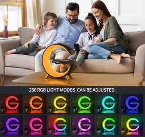 Carregador Wireless e Lâmpada Ambiente Calmante 5 Em 1