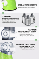 Fatiador Turbo Slice 3 em 1 - Uso Manual Giratório Multiuso