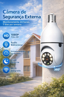 Câmera Segurança Wi-Fi 360° Visão Noturna FullHD
