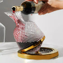 Decanter de Vinho Recipiente de Vidro Cristal Houss