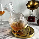 Decanter de Vinho Recipiente de Vidro Cristal Houss