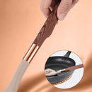 Kit Utensílios Rosé de Cozinha Silicone 10 Peças Com Organizador Houss