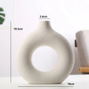 Vaso de Flores Decorativo Circular em Cerâmica Para Interiores Houss
