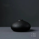 Vaso Decorativo Preto Cerâmica e Porcelana Para Interiores Houss