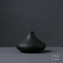 Vaso Decorativo Preto Cerâmica e Porcelana Para Interiores Houss