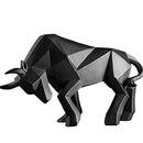 Escultura Geométrica em Resina Touro Houss
