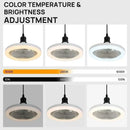 Luminária e Ventilador Inteligente 2 Em 1 Com Controle Remoto