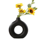 Vaso de Flores Decorativo Circular em Cerâmica Para Interiores Houss