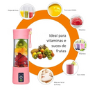 Mini Liquidificador Portátil Para Sucos, Milk Shake, C/ Carregamento Via Tomada USB