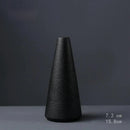 Vaso Decorativo Preto Cerâmica e Porcelana Para Interiores Houss