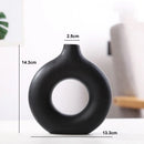 Vaso de Flores Decorativo Circular em Cerâmica Para Interiores Houss
