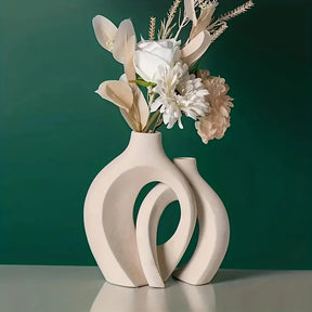 Conjunto de Vasos de Cerâmica Nórdico Para Decoração