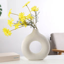 Vaso de Flores Decorativo Circular em Cerâmica Para Interiores Houss