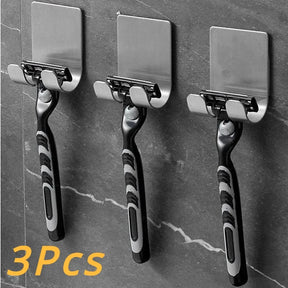 3 Peças Suporte Para Barbeador E Itens De Banheiro