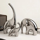 Escultura de Elefante de Prata Galvanizado Houss