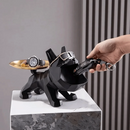 Estatueta de Buldogue com Caixa de Armazenamento