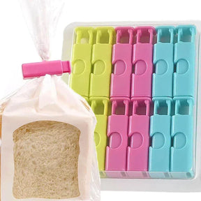 Kit com 12 clips/grampos para fechamento fácil de selagem de produtos
