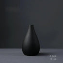 Vaso Decorativo Preto Cerâmica e Porcelana Para Interiores Houss