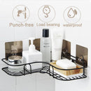 Kit Ventosa Acrílico e Suporte Em Metal Para Shampoo