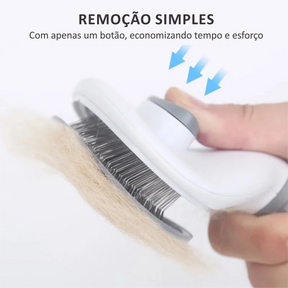 Escova Super Pet Para Remoção Limpeza e Massagem
