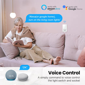 Interruptor Inteligente Com Tomada 20A Modelos em Branco e Preto
