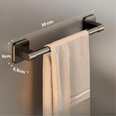 Porta Tolhas Preto Minimalista Fácil Intalação