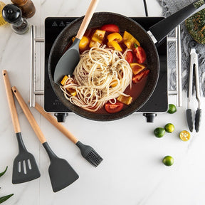 Kit 12 Peças de Utensílios de Cozinha em Silicone