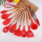 Kit 12 Peças de Utensílios de Cozinha em Silicone
