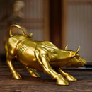 Escultura Touro de Wall Street Dourado